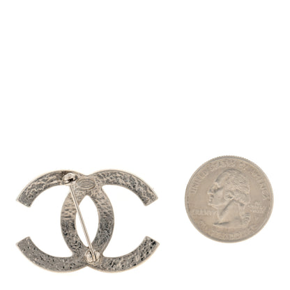 Chanel Pearl CC Brooch Pin Silver 2 of 3
