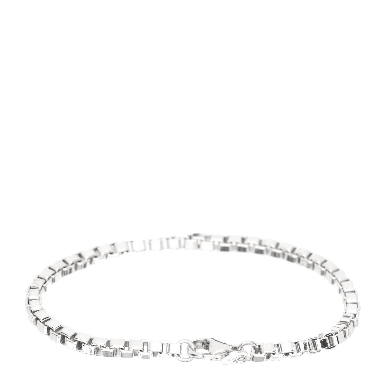 Tiffany Sterling Silver 4mm Venetian Link Bracelet 3 of 4
