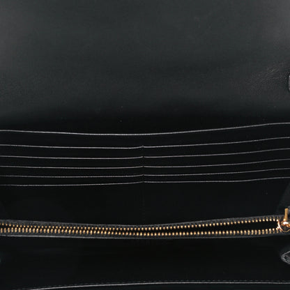 Versace Nappa Barocco Quilted Medusa Wallet On Chain Crossbody Black 5 of 9