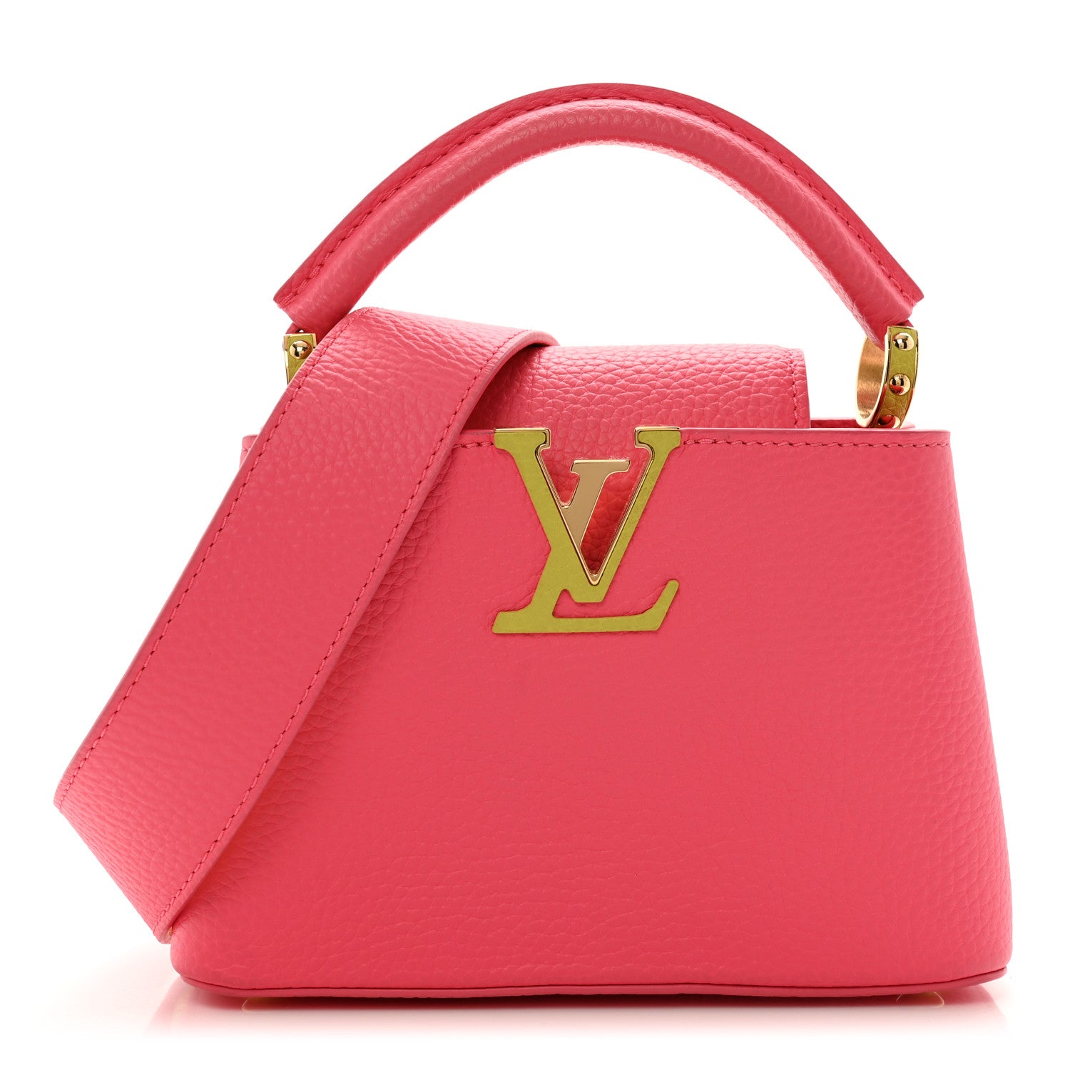Louis Vuitton Taurillon Capucines Mini Dragon Fruit Pink Cedrat 1 of 8