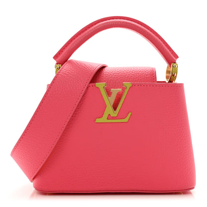 Louis Vuitton Taurillon Capucines Mini Dragon Fruit Pink Cedrat 1 of 8