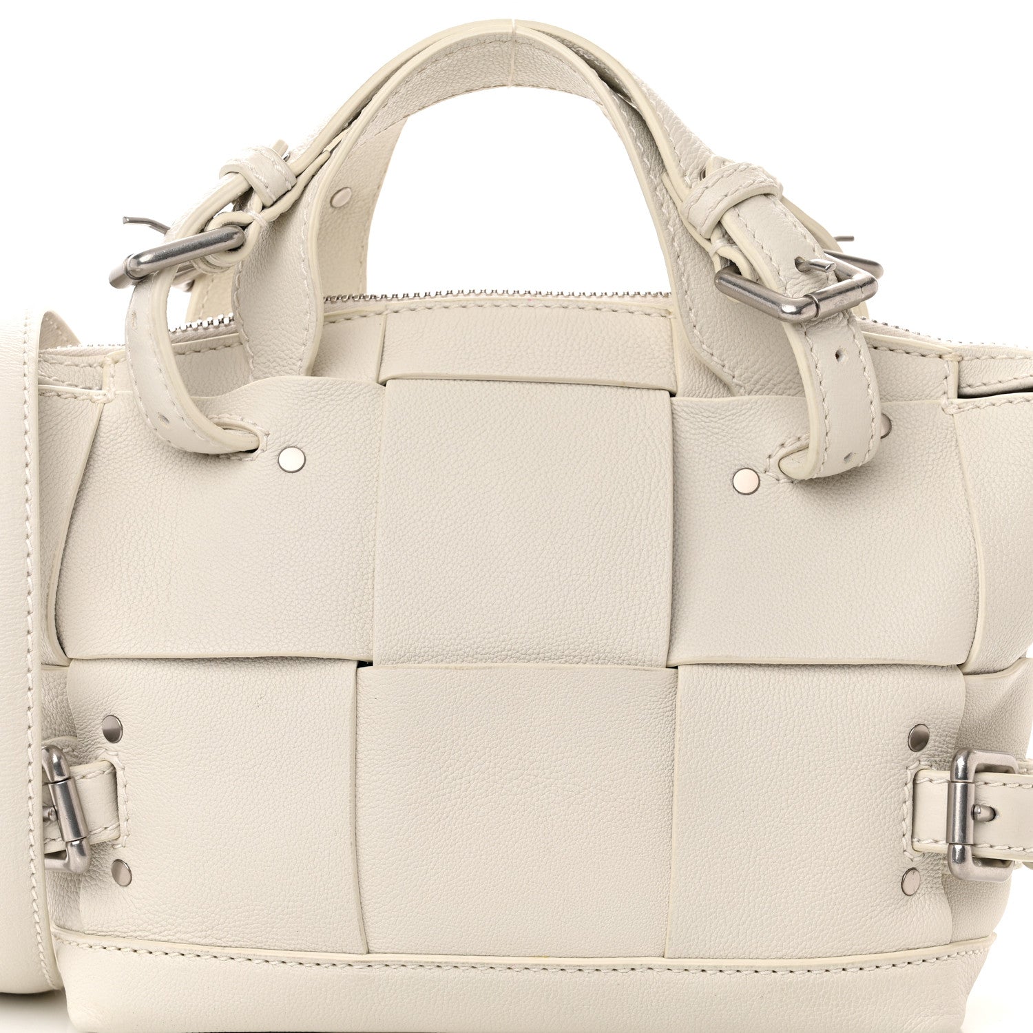 Bottega Veneta Buffalo Maxi Intrecciato Arco Tool Tote Chalk 8 of 11
