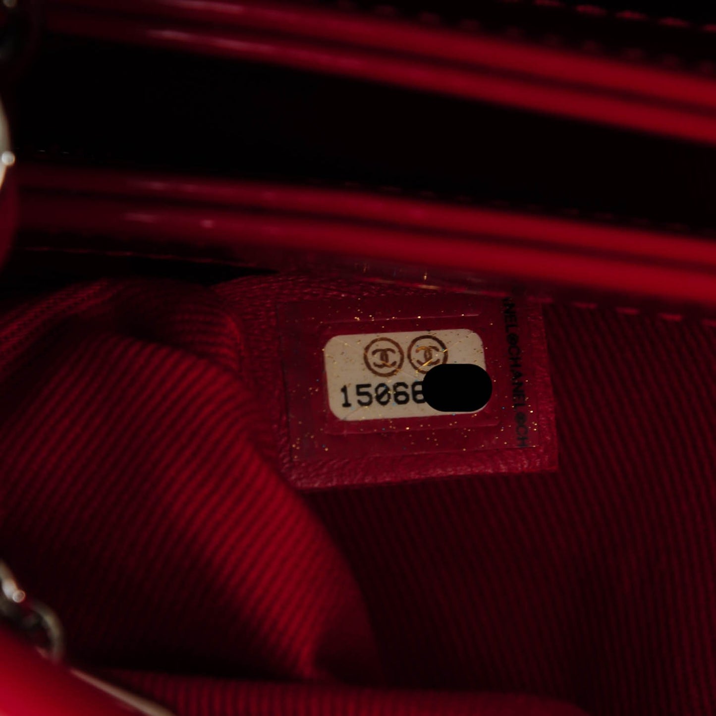 Patent Quilted Small Just Mademoiselle Bowling Bag Red