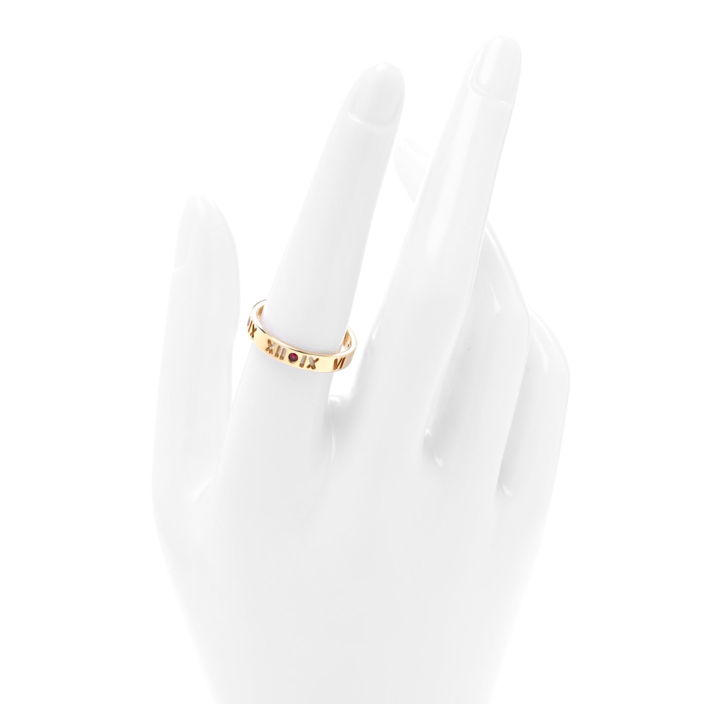 18K Yellow Gold Ruby Atlas Pierced Ring 57 8