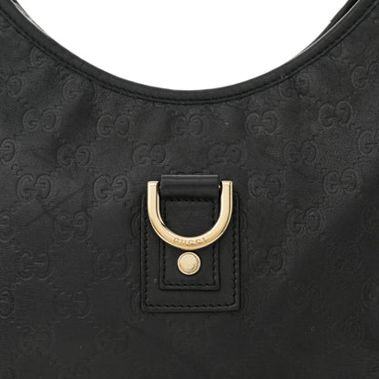 Gucci Guccissima Medium Abbey D Ring Hobo Black 8 of 13