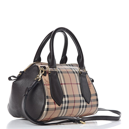 Burberry Haymarket Check Small Blaze Satchel Chocolate 4 of 11