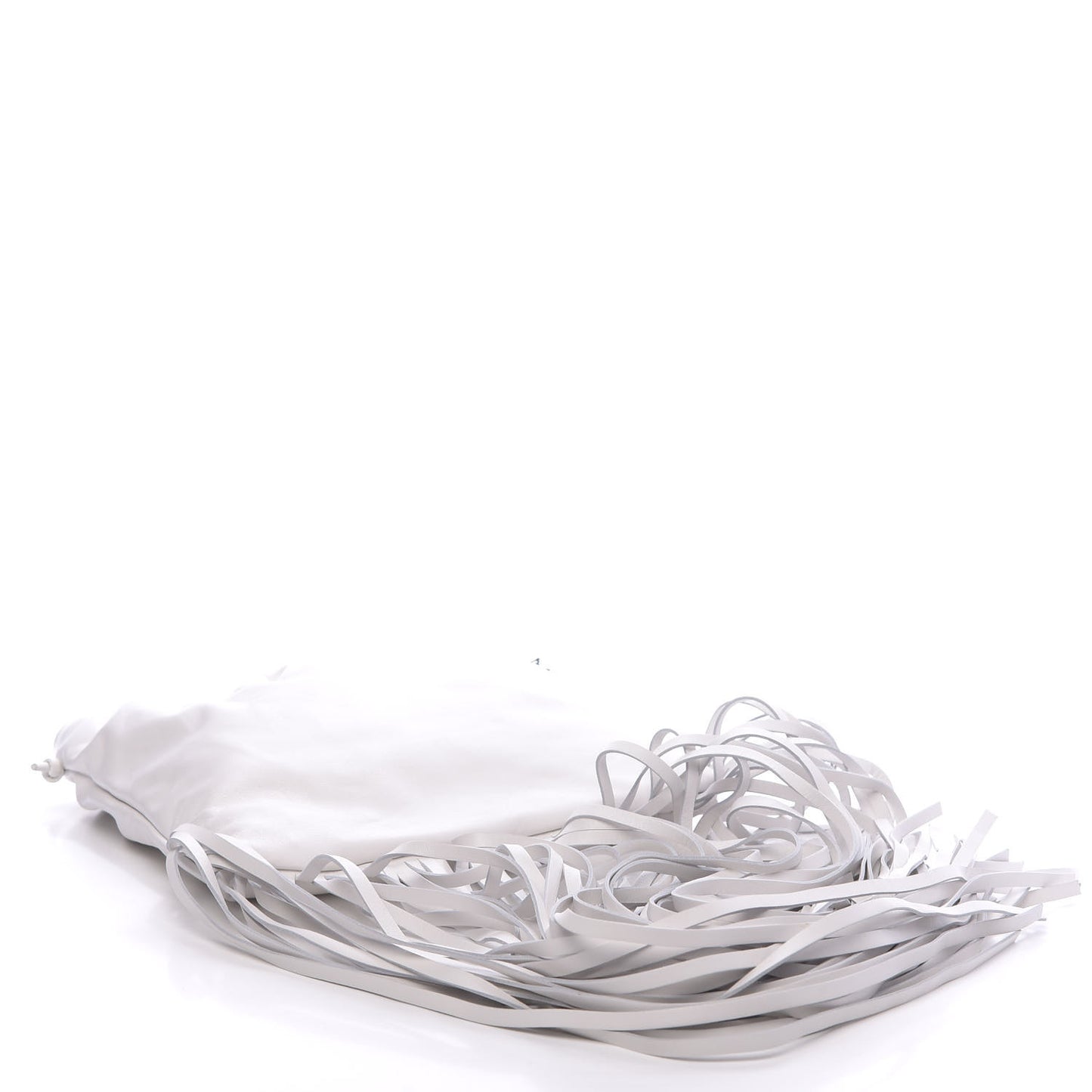 Nappa The Fringe Pouch Shoulder Bag White