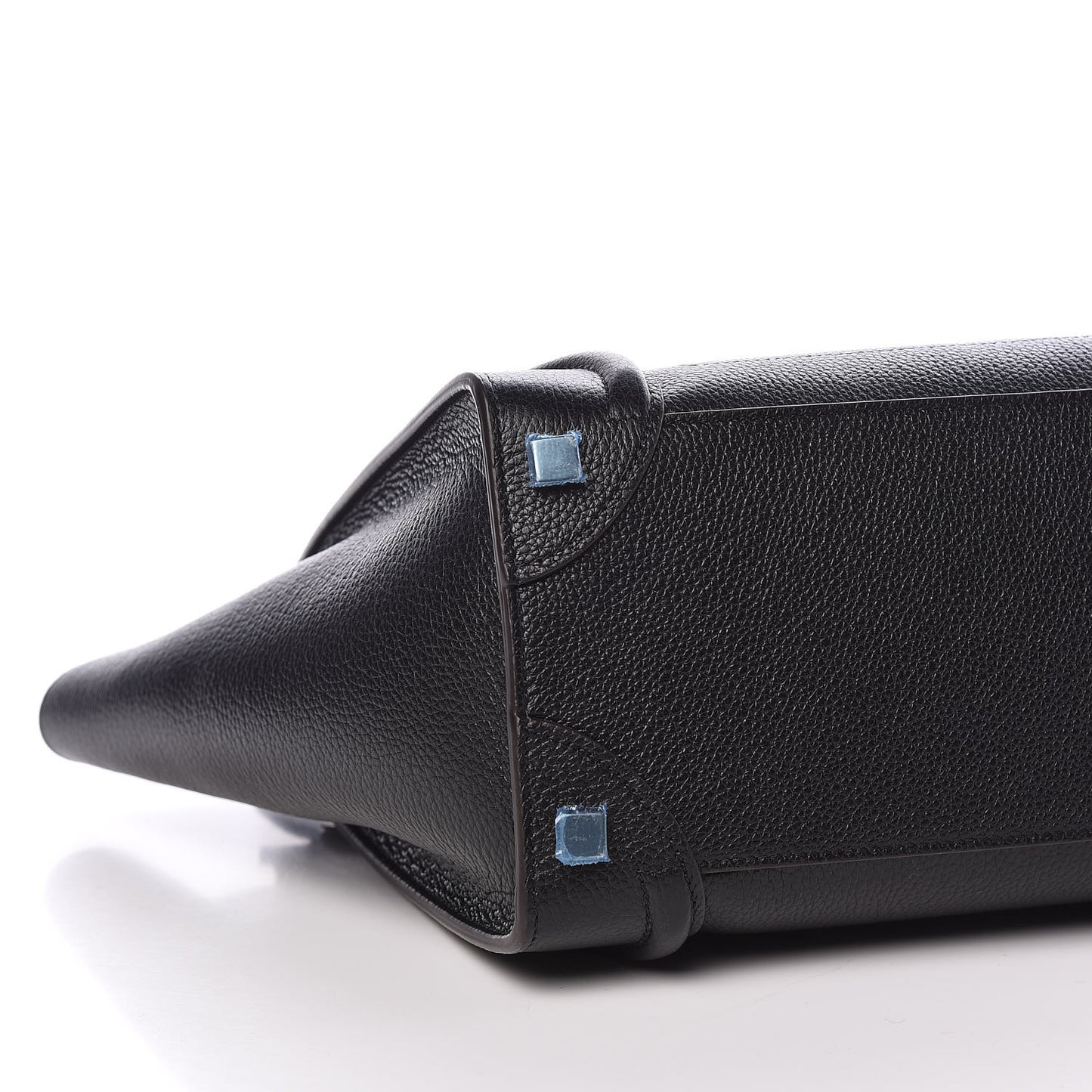 Drummed Calfskin Micro Luggage Black
