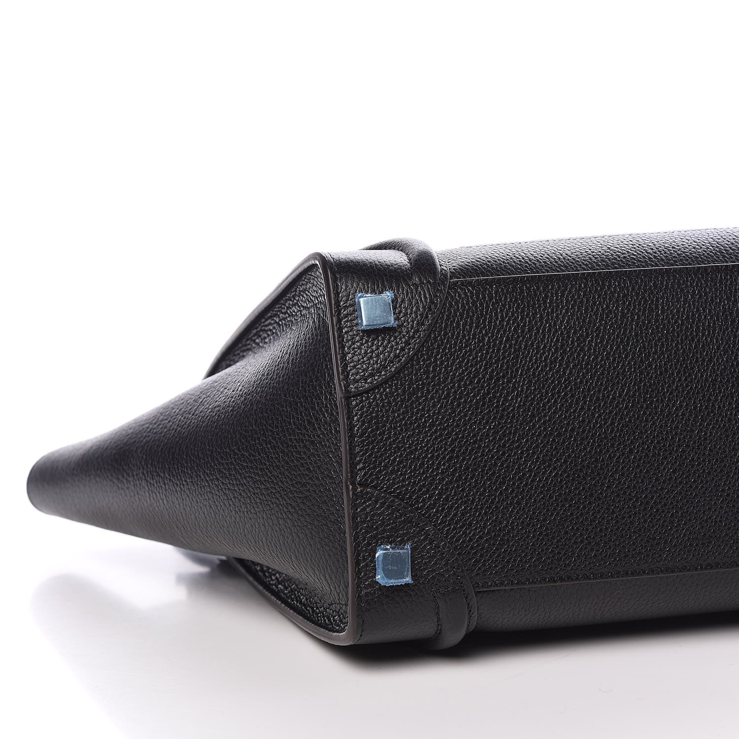 Celine Drummed Calfskin Micro Luggage Black 8 of 9