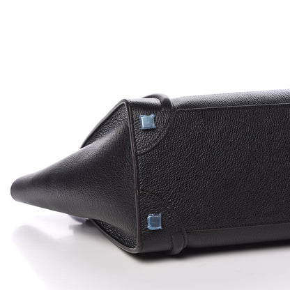 Celine Drummed Calfskin Micro Luggage Black 8 of 9
