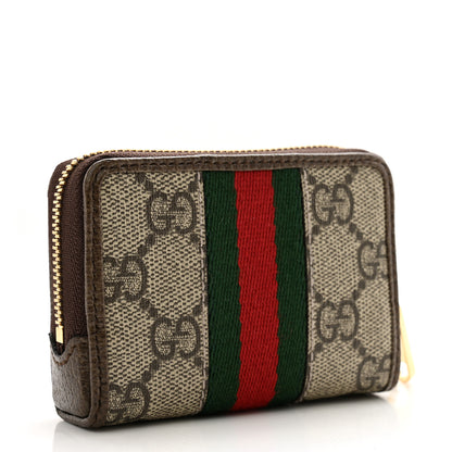 Gucci GG Supreme Monogram Web Ophidia Playing Card Case Beige New Acero 4 of 8