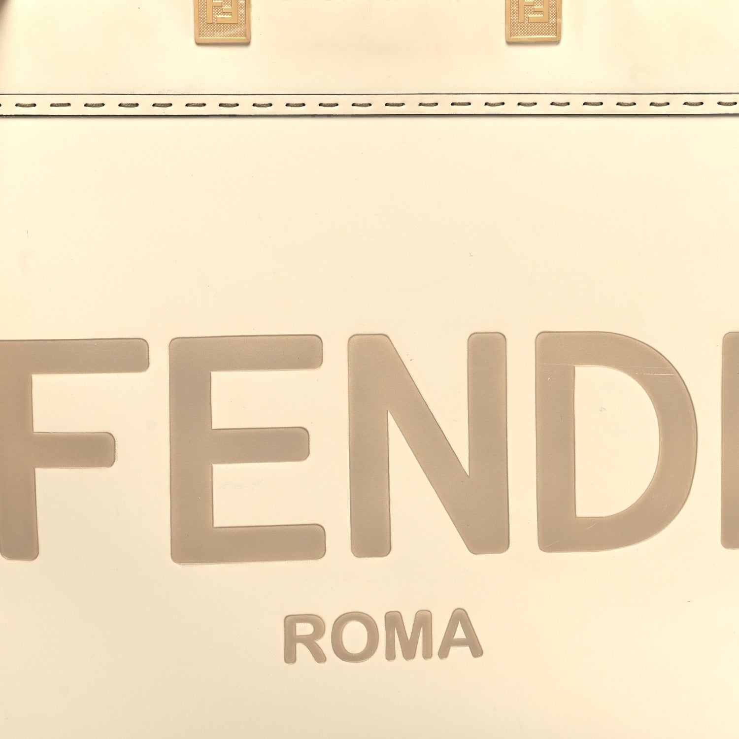 Fendi Vitello King Plexiglass Medium Fendi Sunshine Shopper Tote White Ice 8 of 15