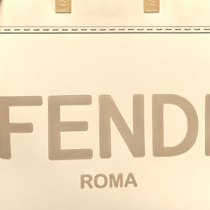 Fendi Vitello King Plexiglass Medium Fendi Sunshine Shopper Tote White Ice 8 of 15