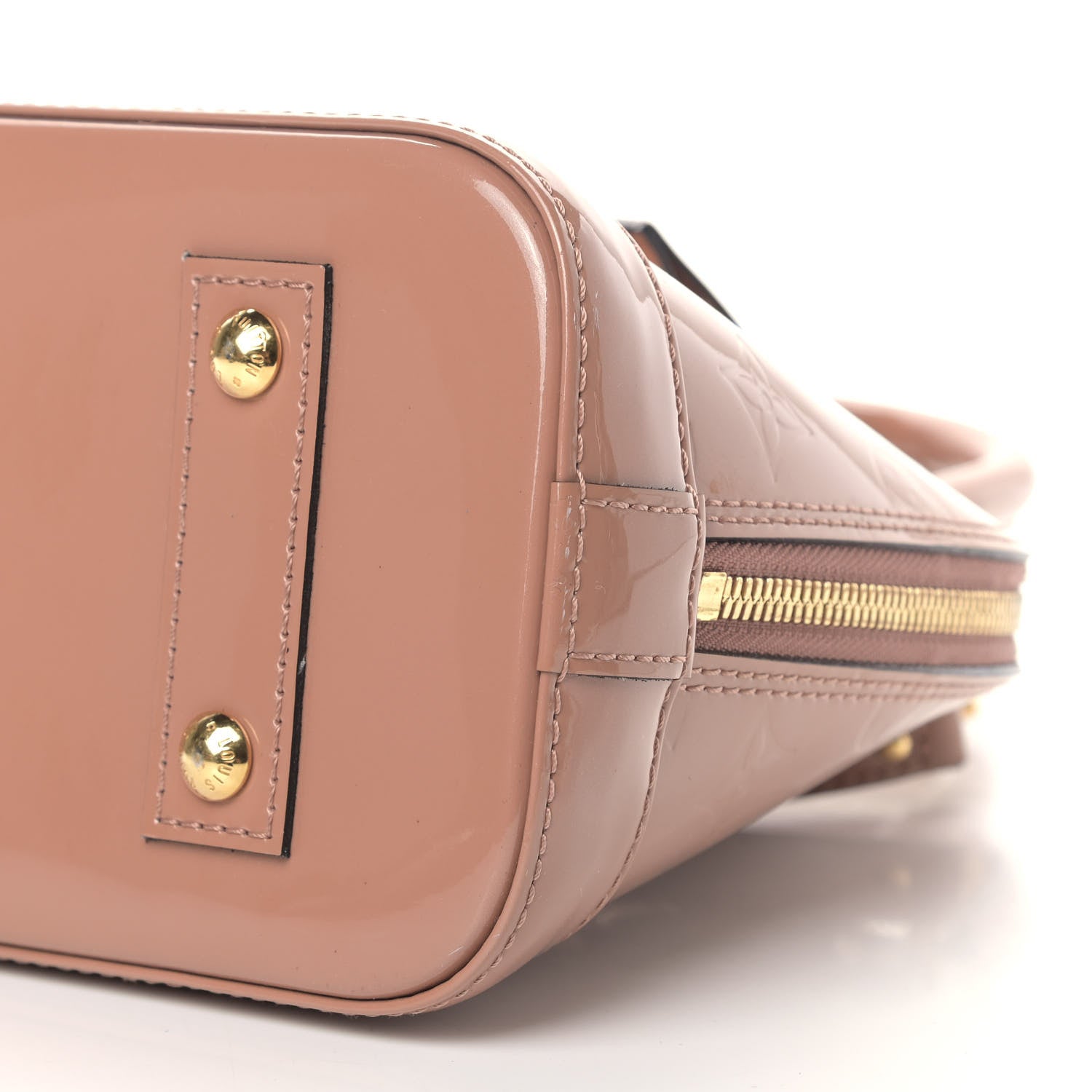 Louis Vuitton Vernis Alma BB Rose Velours 6 of 8
