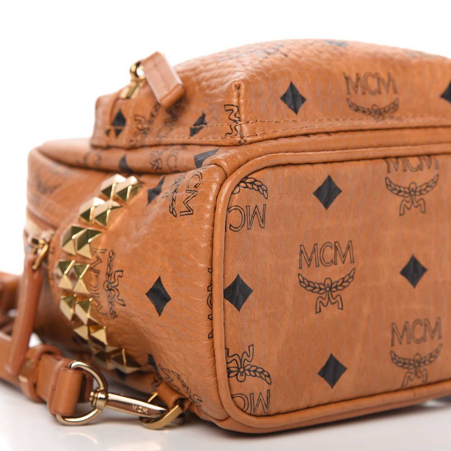 Visetos Side Stud X-Mini Stark Backpack Cognac