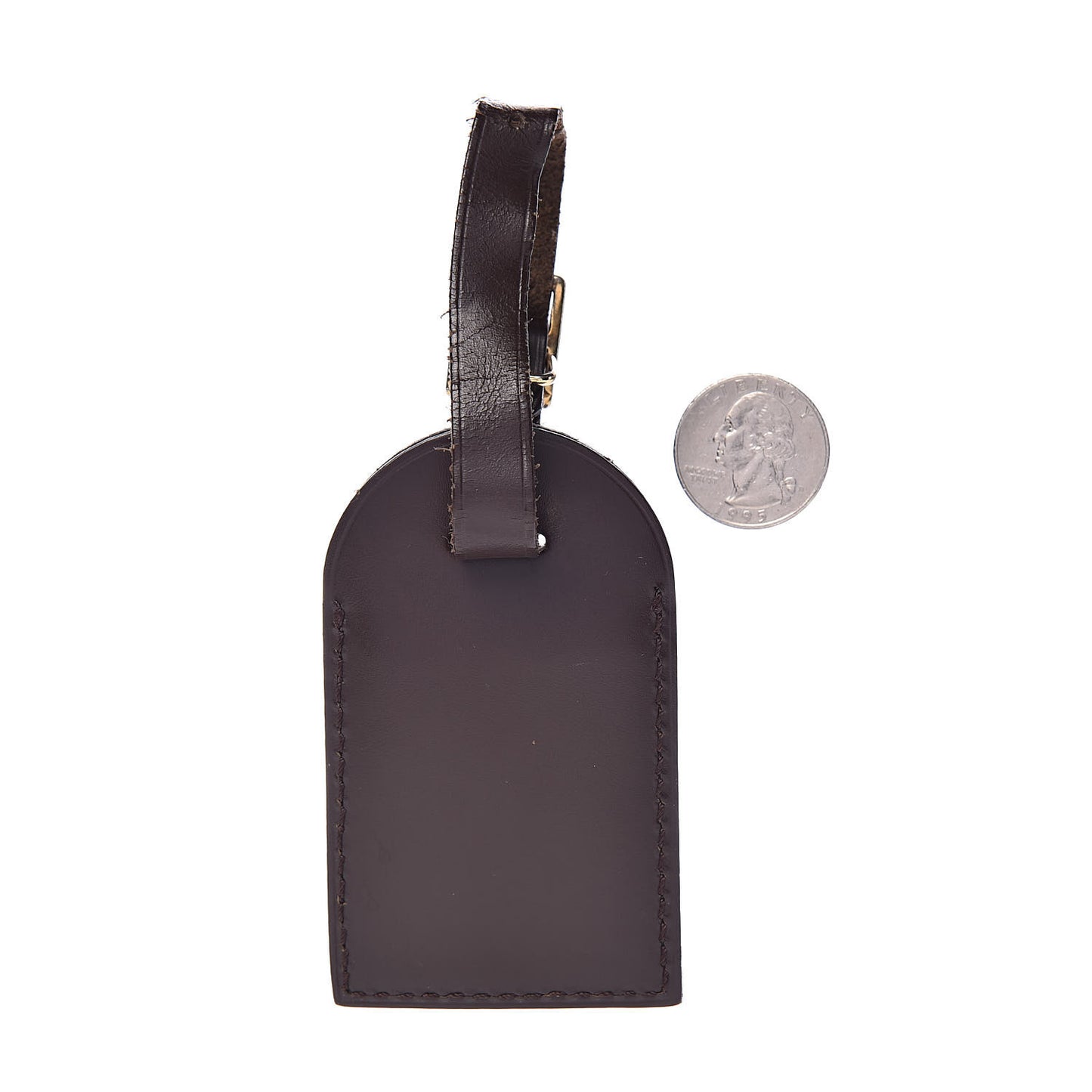 Calfskin Luggage Tag Ebene