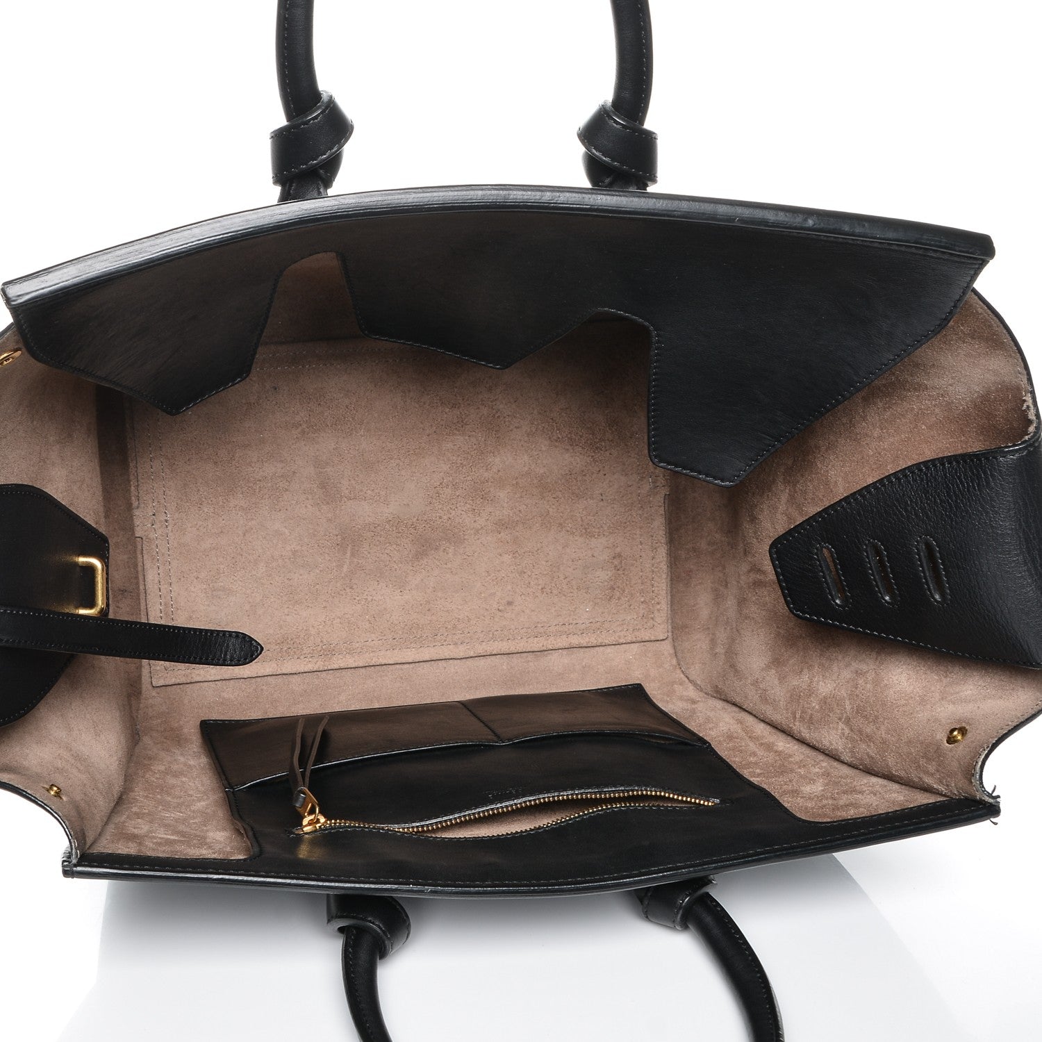 Celine Smooth Calfskin Small Tie Knot Tote Black 5 of 6