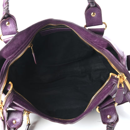 Balenciaga Agneau Giant 21 Gold Hardware City Raisin 5 of 10