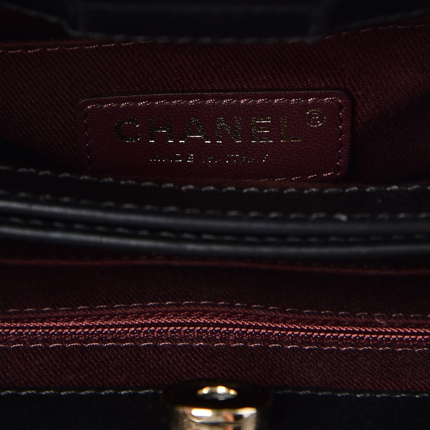 Grained Calfskin Mini Neo Executive Shopper Tote Black