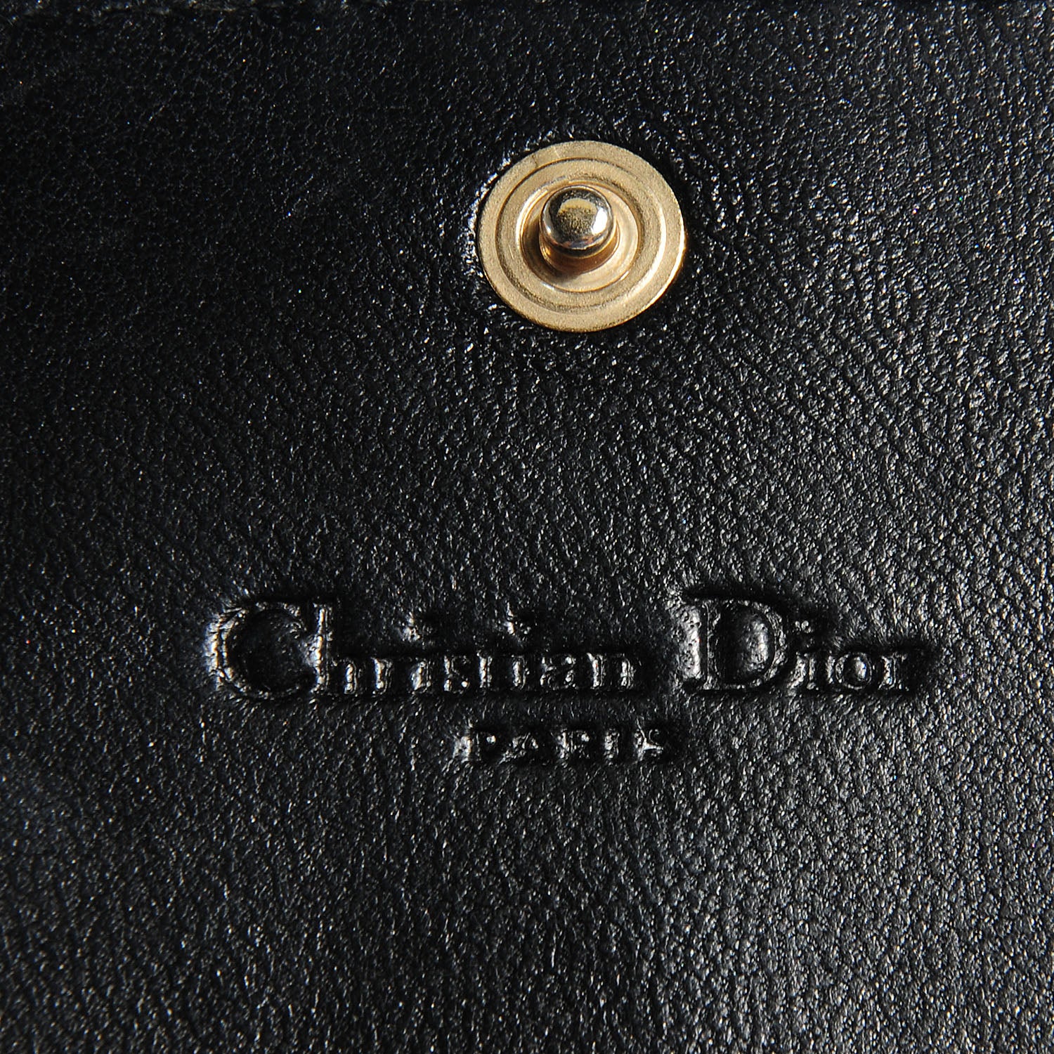 Christian Dior Lambskin Cannage Clutch Black 6 of 8