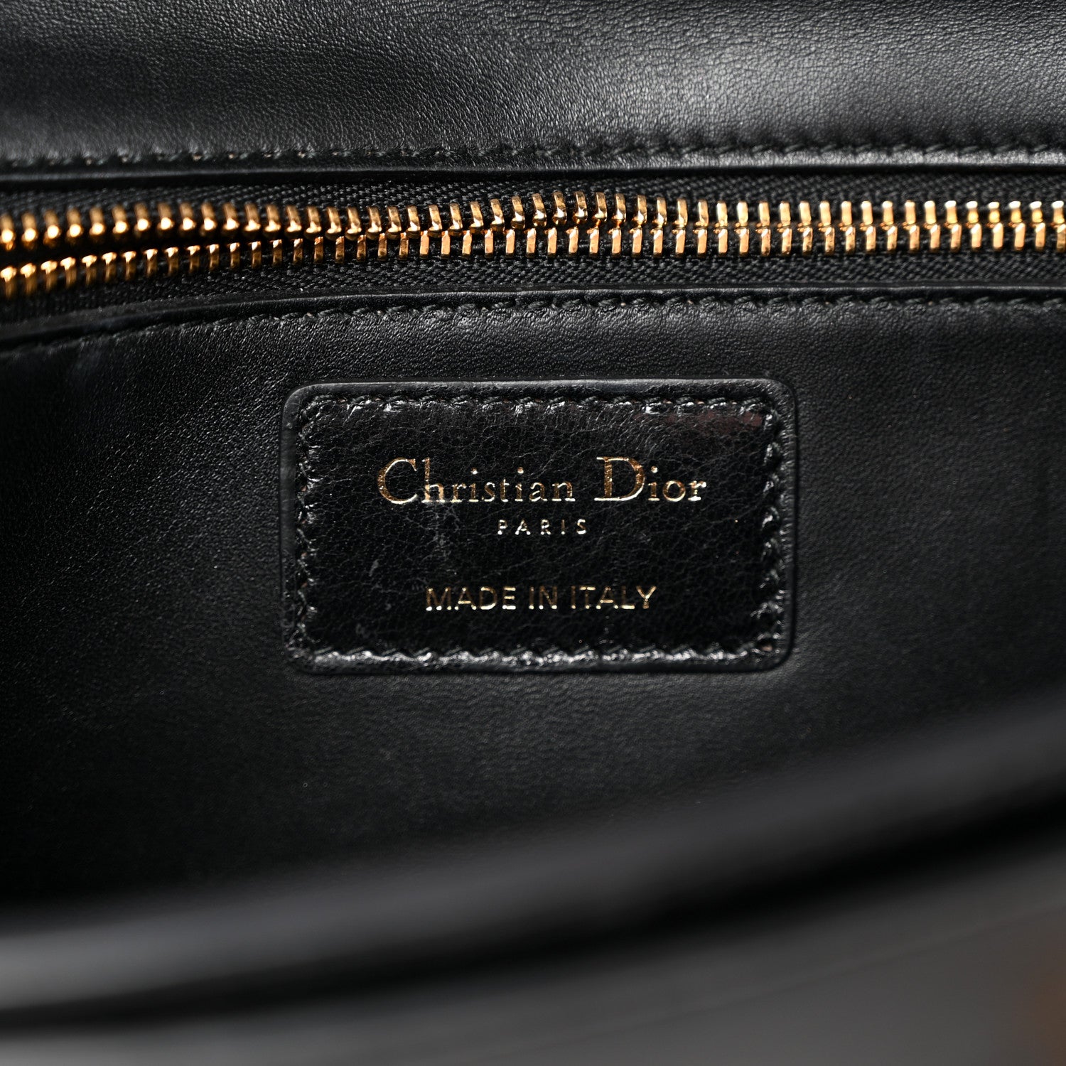 Christian Dior Crinkled Lambskin 30 Montaigne Clutch Black 6 of 13