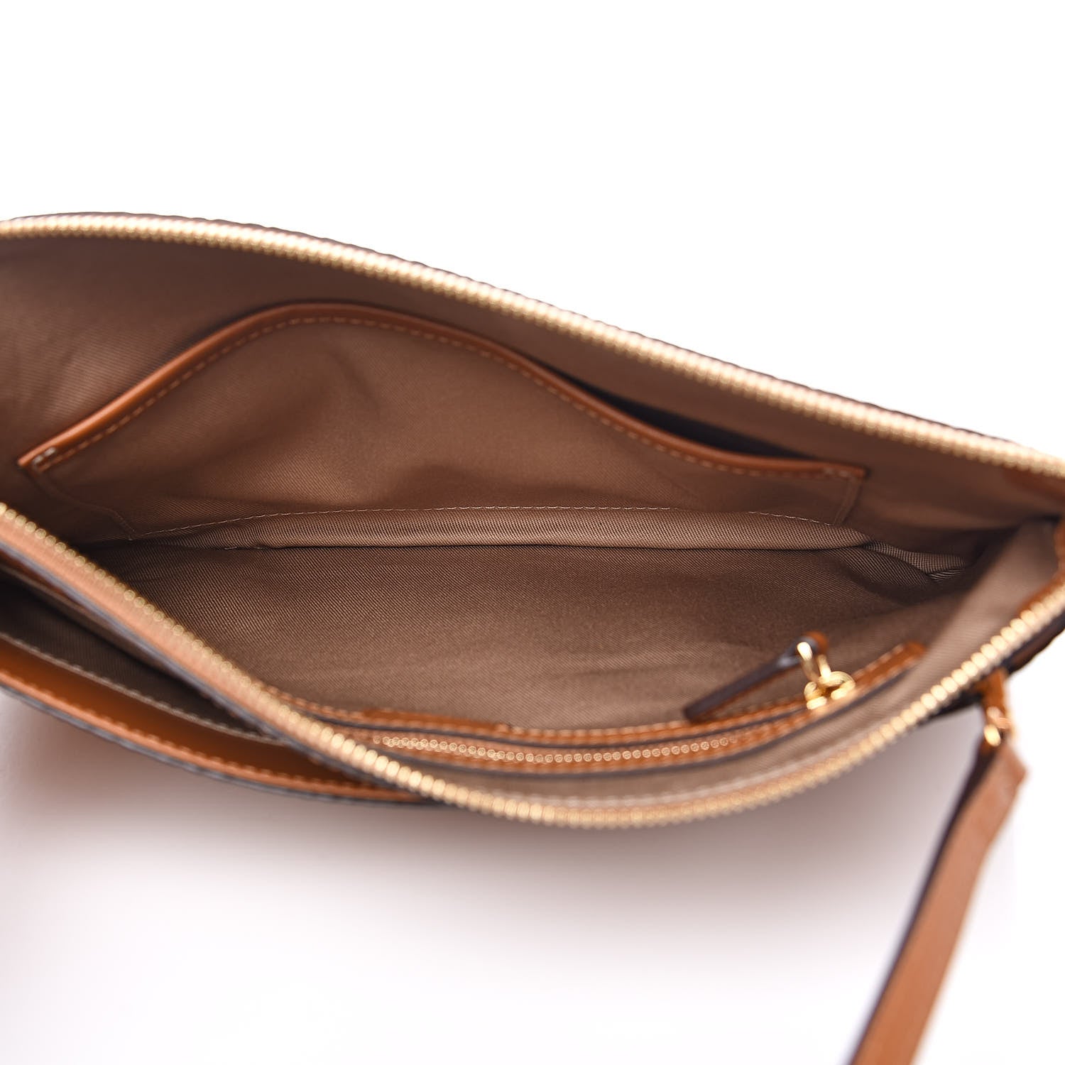 MCM Visetos Medium Crossbody Pouch Cognac 5 of 9
