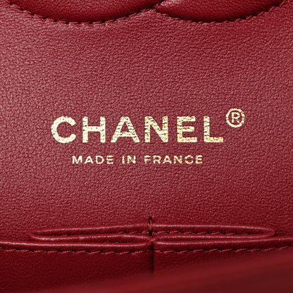 Chanel Caviar Quilted Medium Double Flap Dark Red 6 of 11