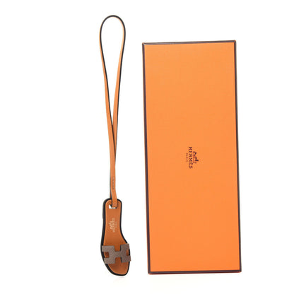 Hermes Epsom Butler Calfskin Hunter Oran Nano Bag Charm Etoupe 5 of 5