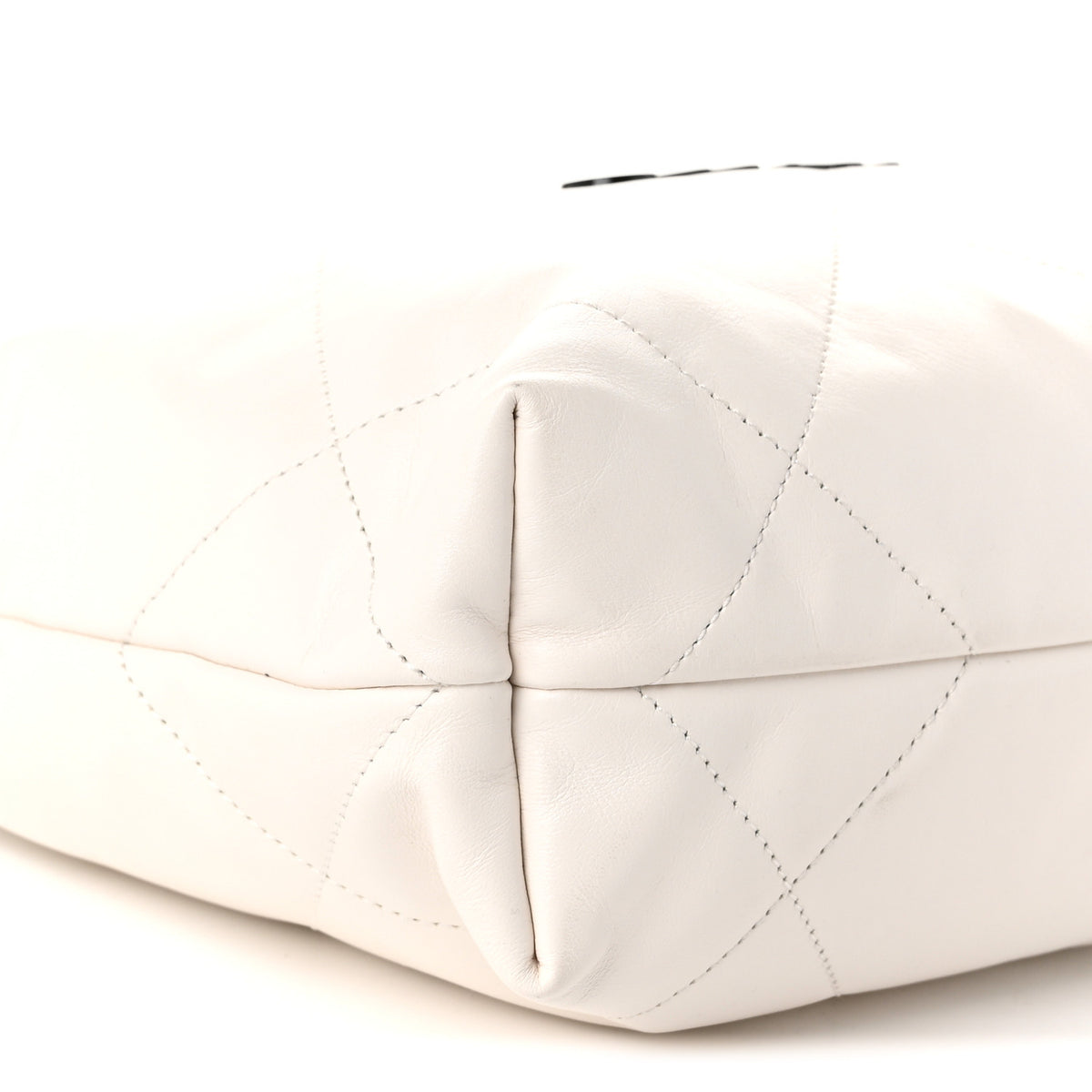 Calfskin Quilted Small Chanel 22 White