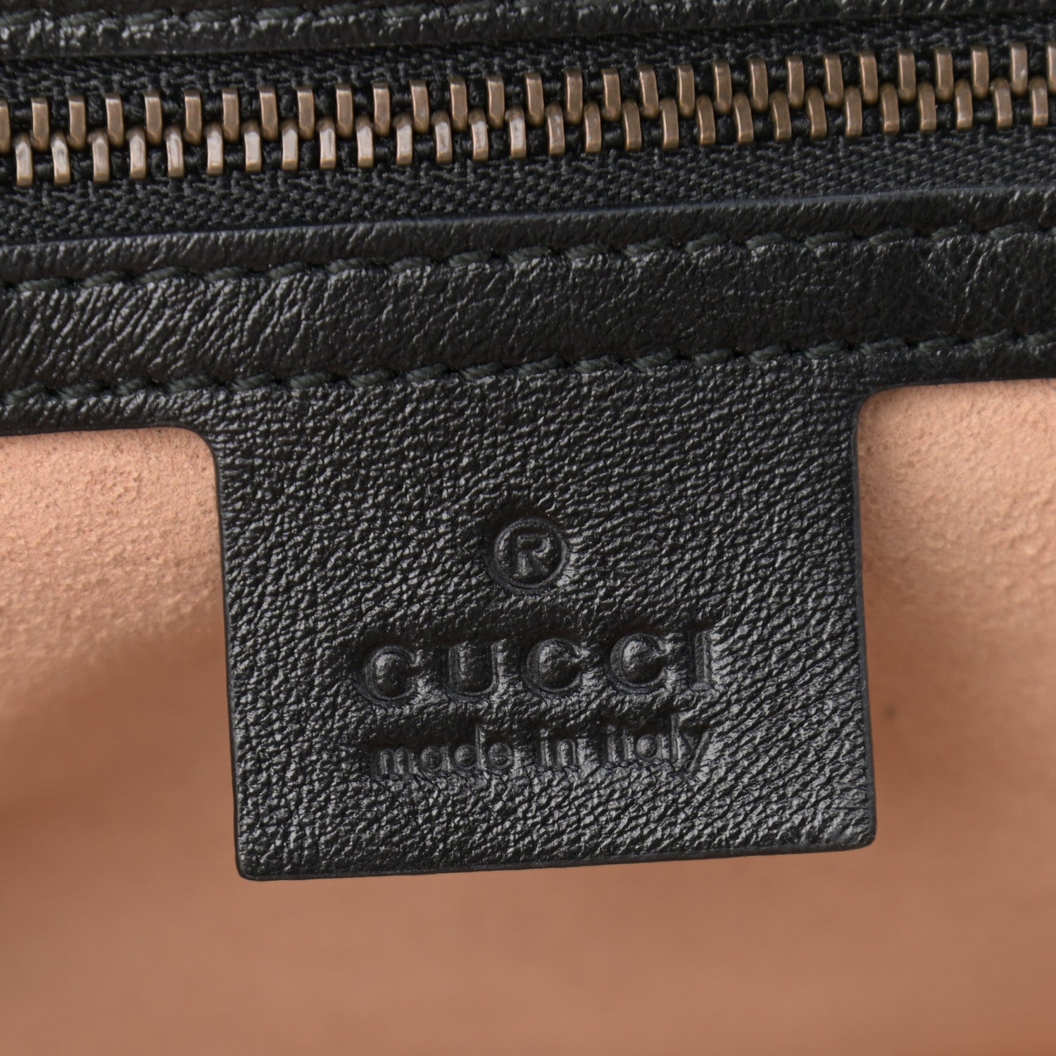 Gucci Vintage Effect Calfskin Matelasse Diagonal Small Torchon GG Marmont Shoulder Bag Cognac Black 6 of 14