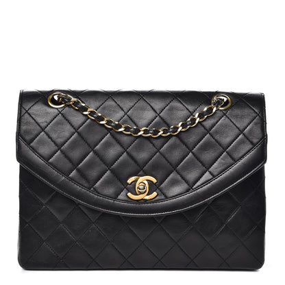 Chanel Lambskin Quilted Medium Single Flap Black 1 of 13