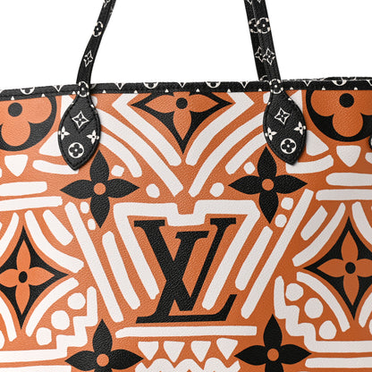 Louis Vuitton Monogram Giant Crafty Neverfull MM Creme Caramel 8 of 10