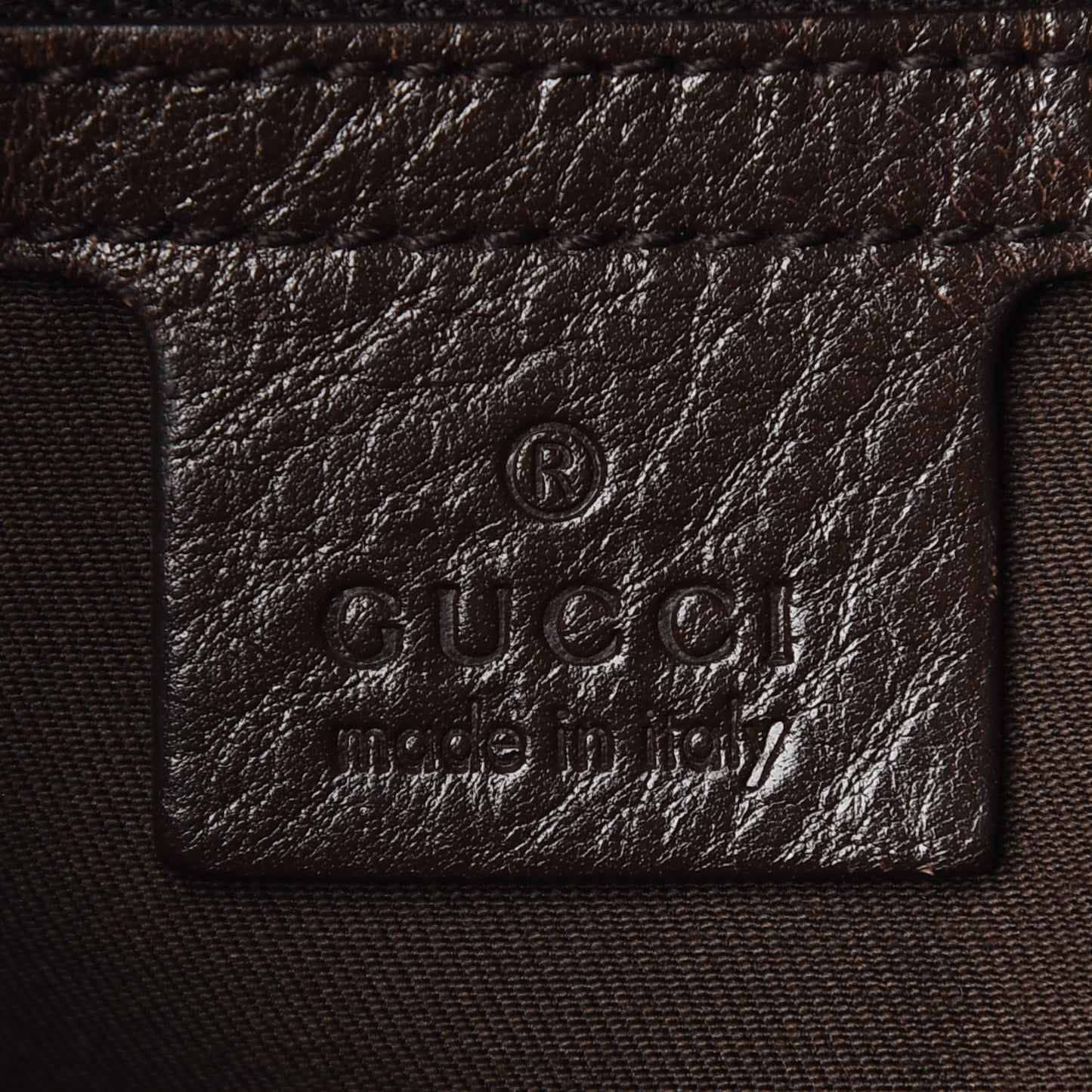 Monogram Medium Interlocking Icon Shoulder Bag Dark Brown