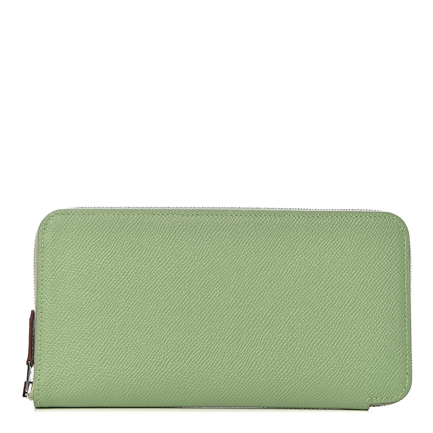 Epsom Silk'In Wallet Vert Criquet