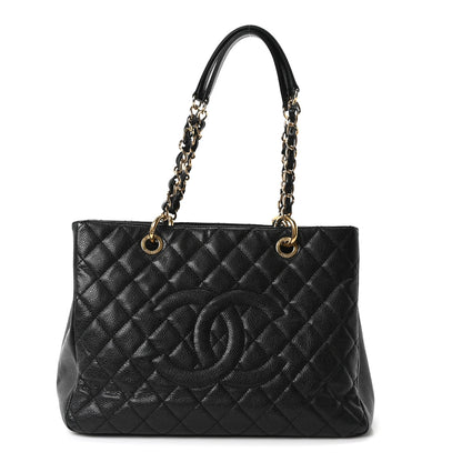 Chanel Caviar Quilted Grand Shopping Tote GST Black 1 of 10