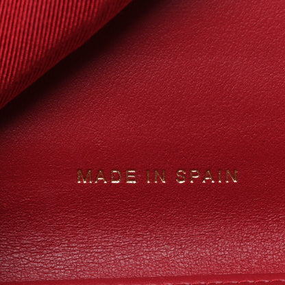 Chanel Caviar Quilted Compact Flap Wallet Dark Red 7 of 8
