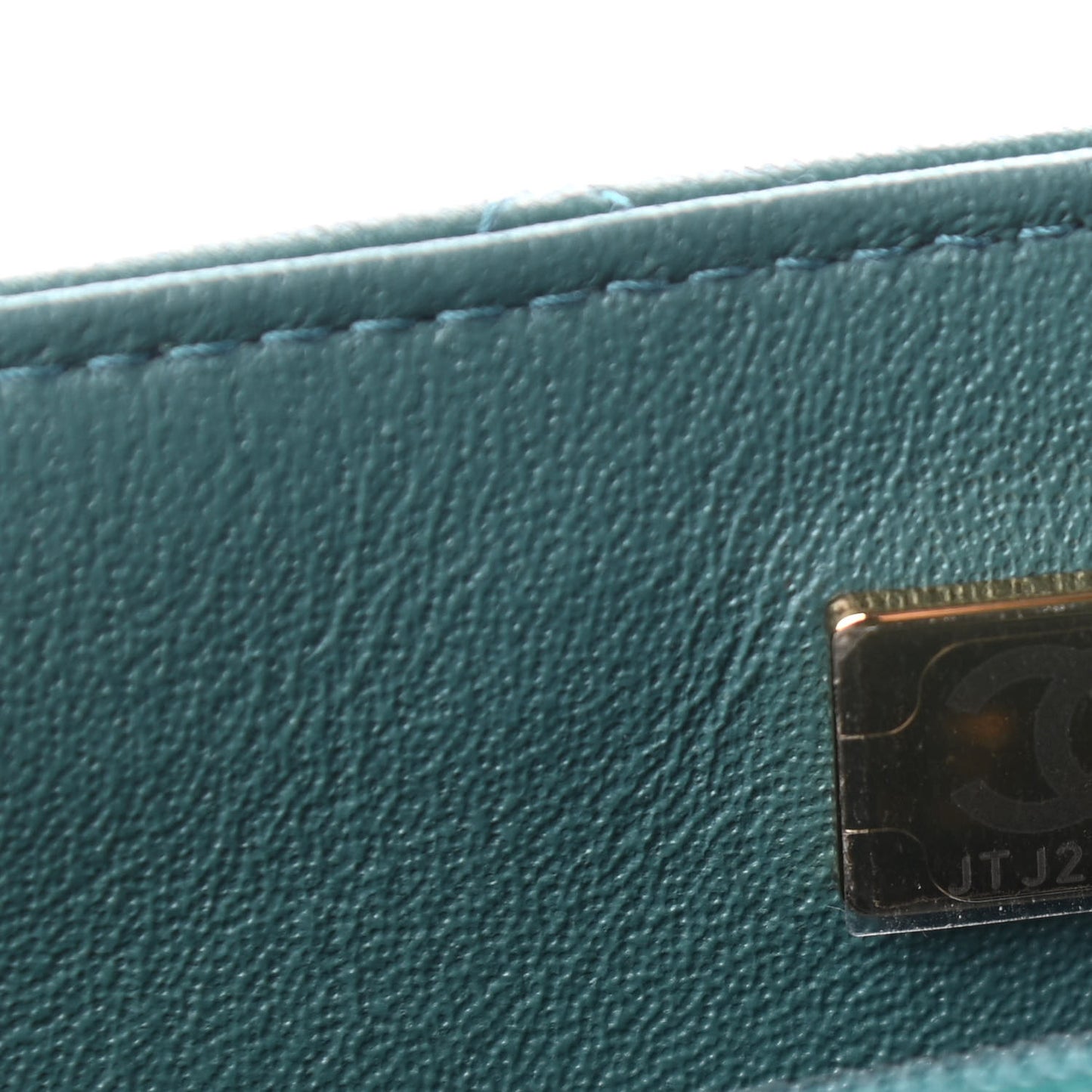 Lambskin Quilted Mini Rectangular Flap Green