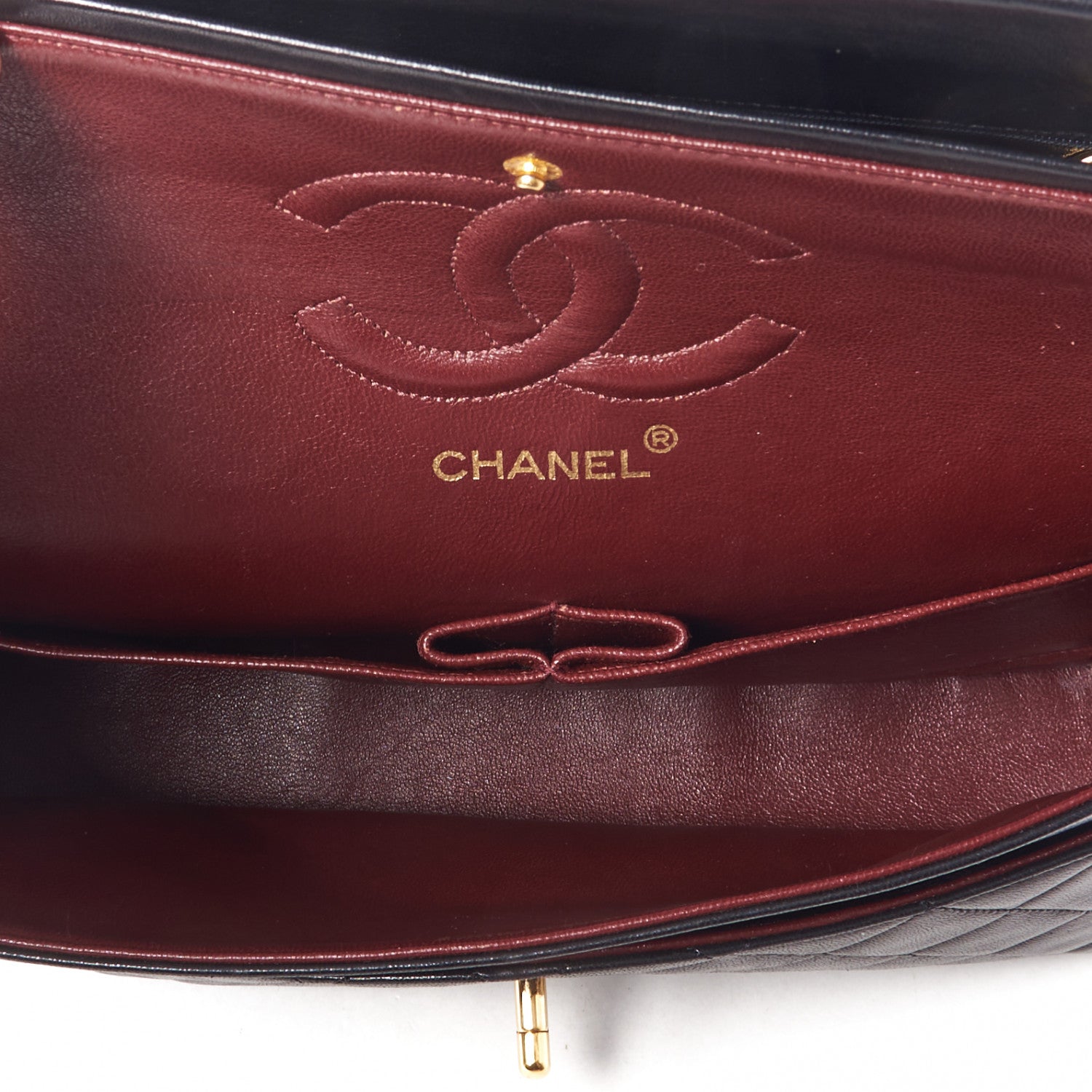 Chanel Lambskin Quilted Medium Double Flap Black 4 of 9