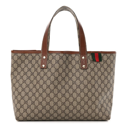 Gucci GG Plus Monogram Medium Signature Web Loop Tote Brown 1 of 10