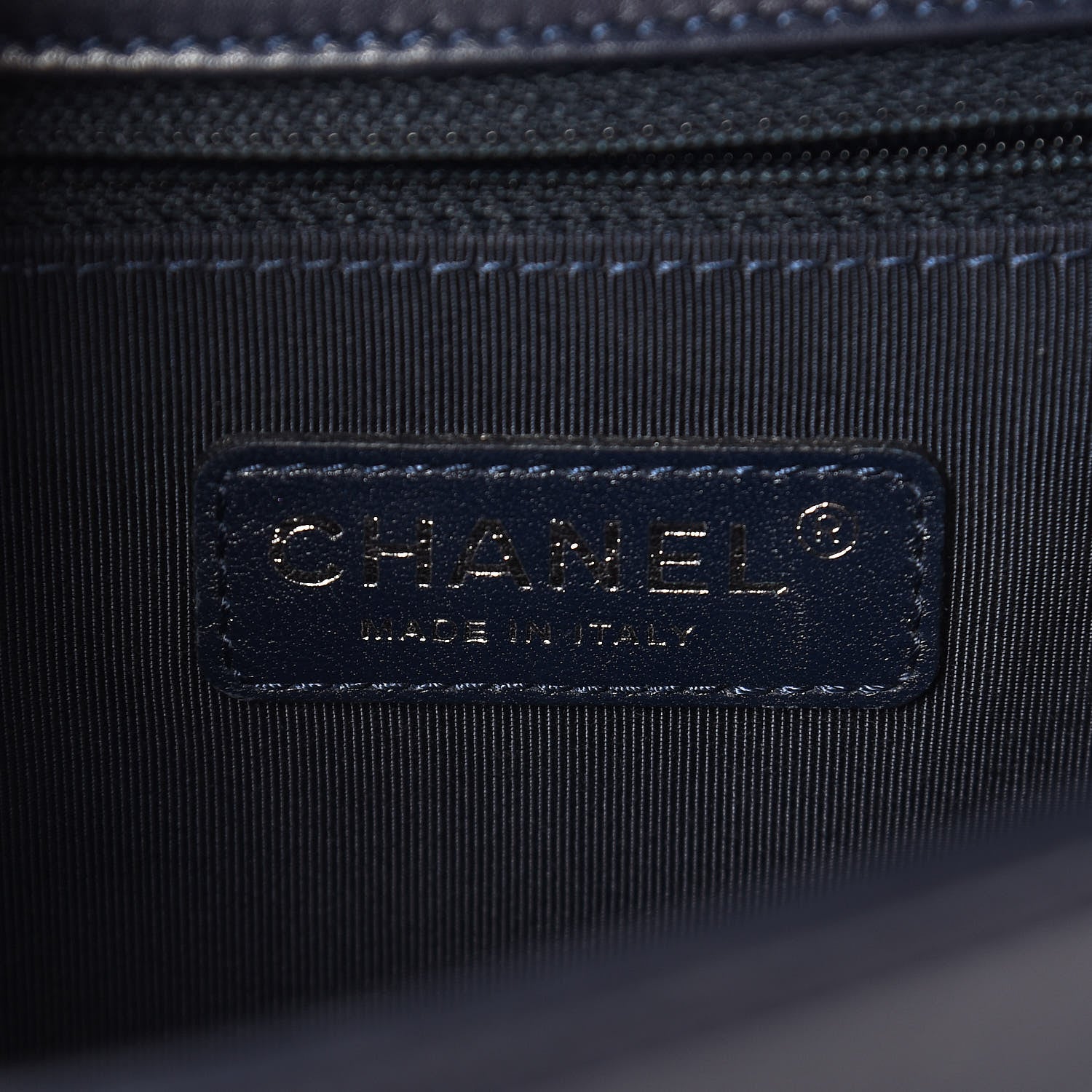 Chanel Lambskin Quilted New Medium Boy Flap Navy 6 of 13