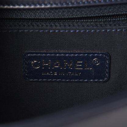 Chanel Lambskin Quilted New Medium Boy Flap Navy 6 of 13