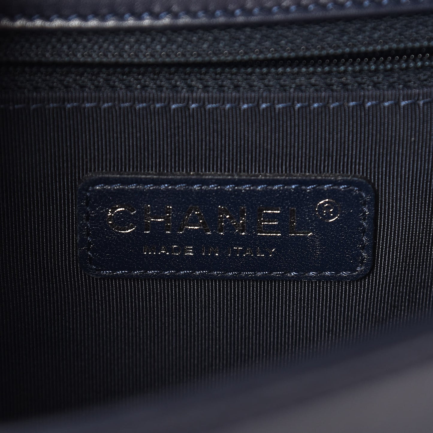 Lambskin Quilted New Medium Boy Flap Navy