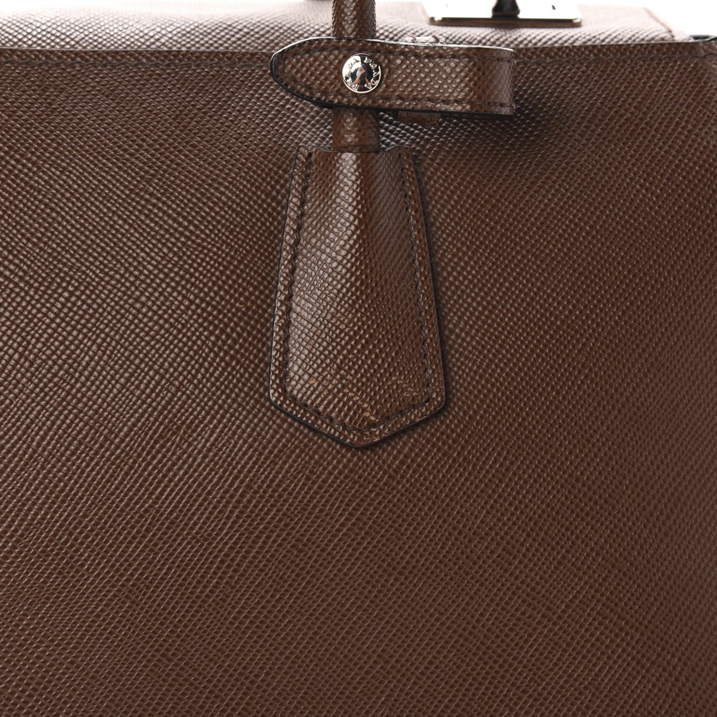 Saffiano Cuir Twin Tote Cacao