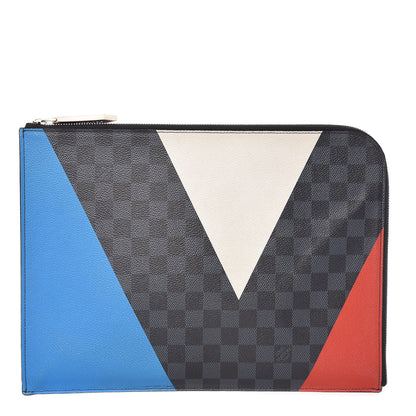 Louis Vuitton Damier Cobalt America's Cup Regatta Poche Documents Portfolio Case 1 of 11