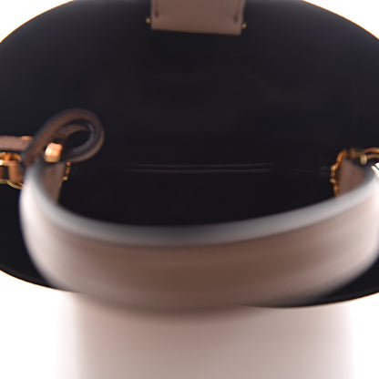 Prada Saffiano Cuir Calfskin Small Panier Bucket Bag Cipria Black 5 of 10