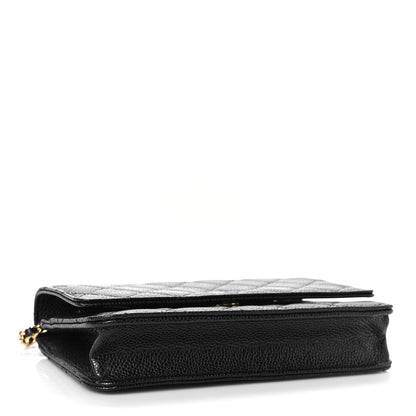 Chanel Caviar Quilted Wallet On Chain WOC Black 4 of 11