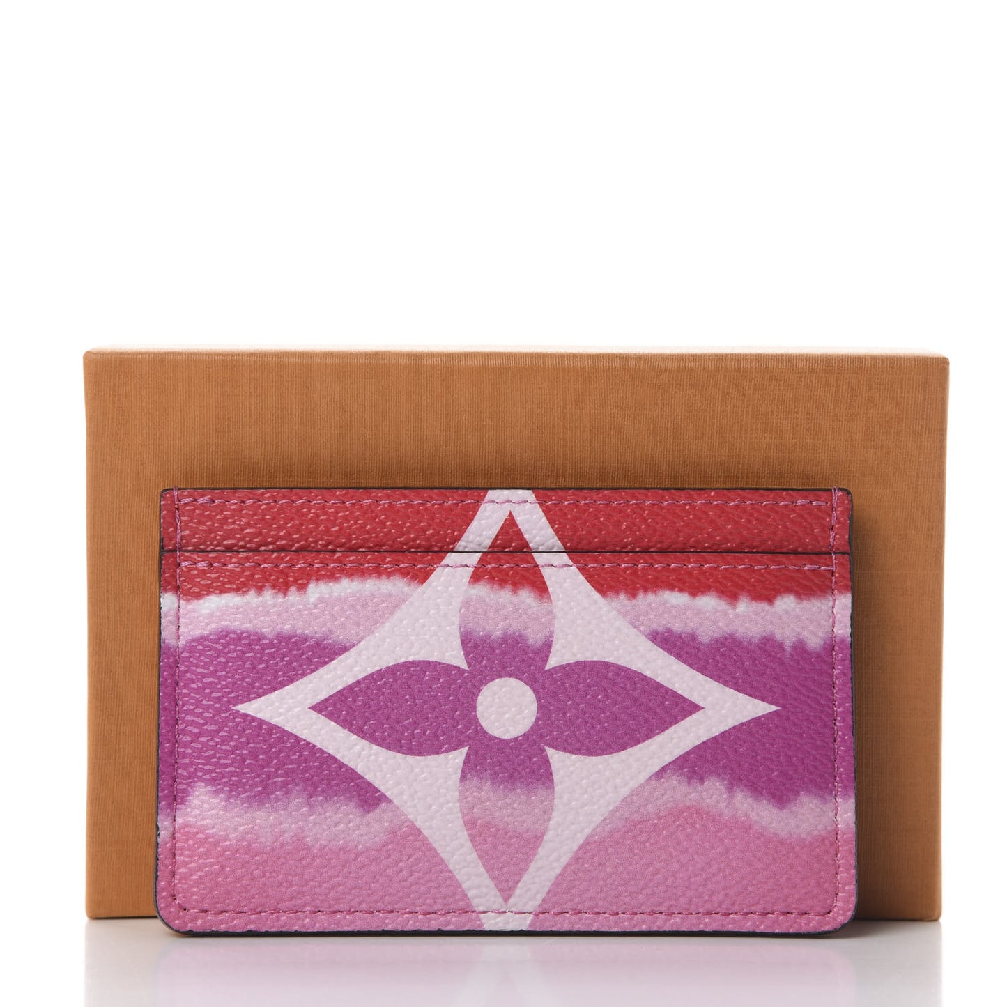 Monogram Escale Card Holder Rouge