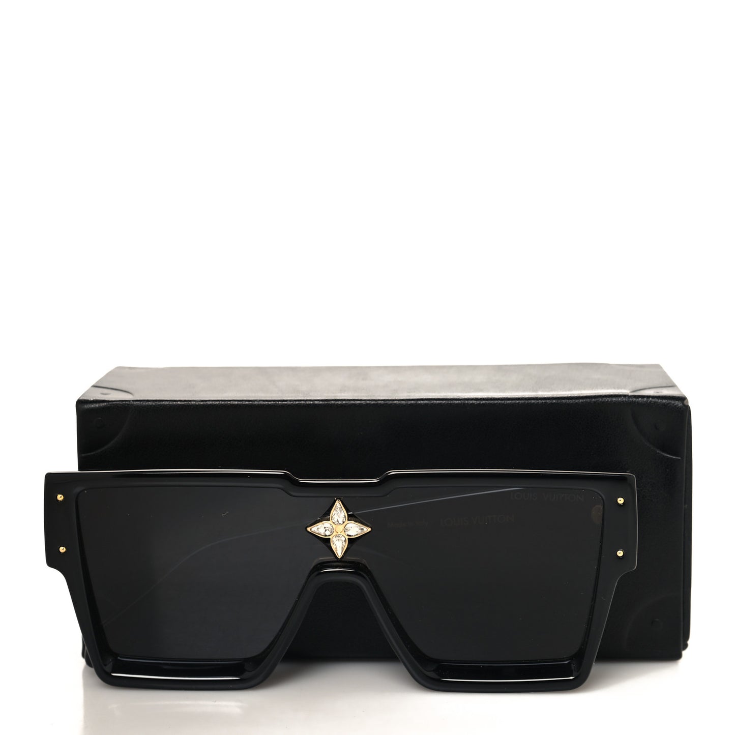 Acetate Swarovski Crystal Cyclone Sunglasses Z1578E Black