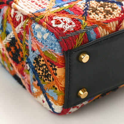 Christian Dior Embroidered Patchwork Peace And Love Mini Lady Dior Multicolor 7 of 8