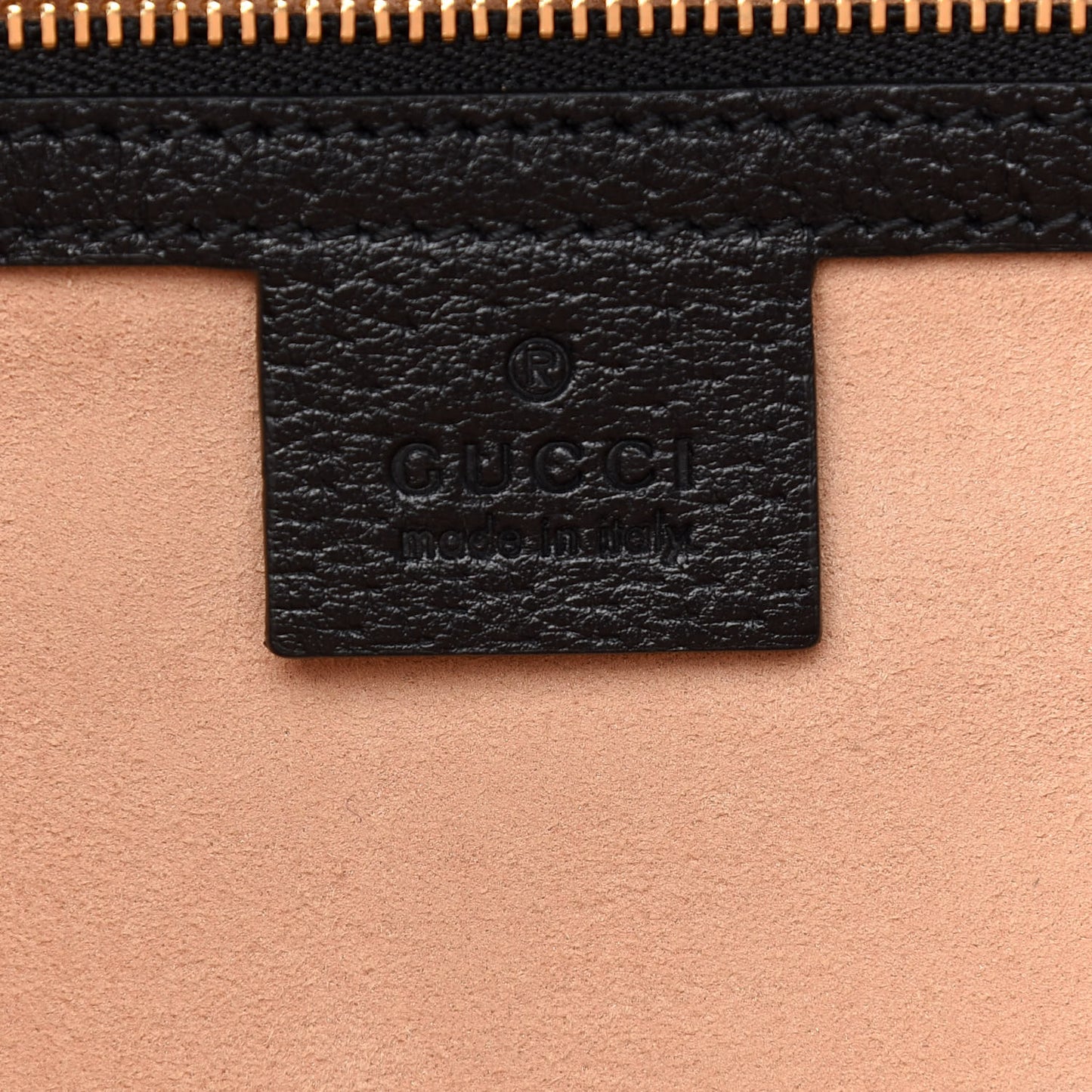 Textured Calfskin Web Medium Ophidia Shopping Tote Black